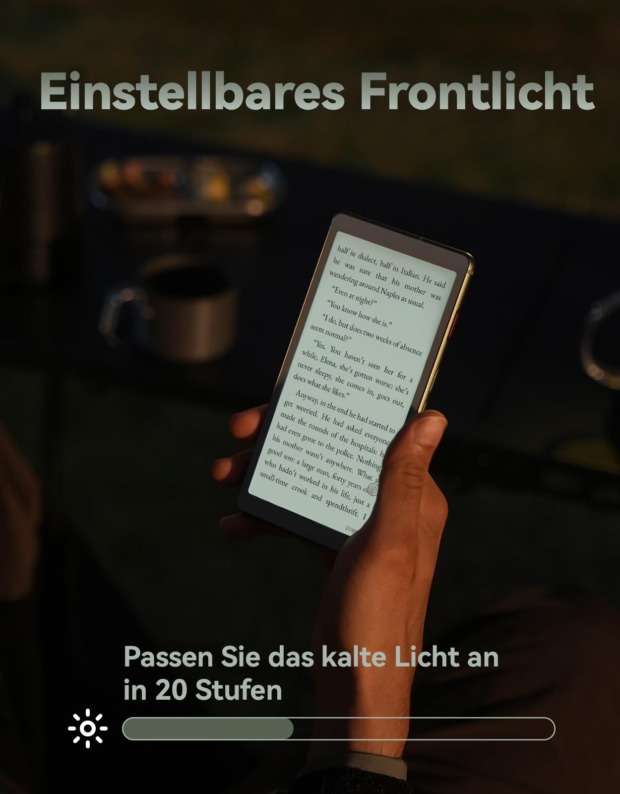 VIWOODS 6,13’’ AiPaper Reader mit 4G-Konnektivität, Ultra-dünnem & leichtem E-Ink eReader, AI-Integration, 300 PPI, einstellbarem Frontlicht, 128 GB Speicher