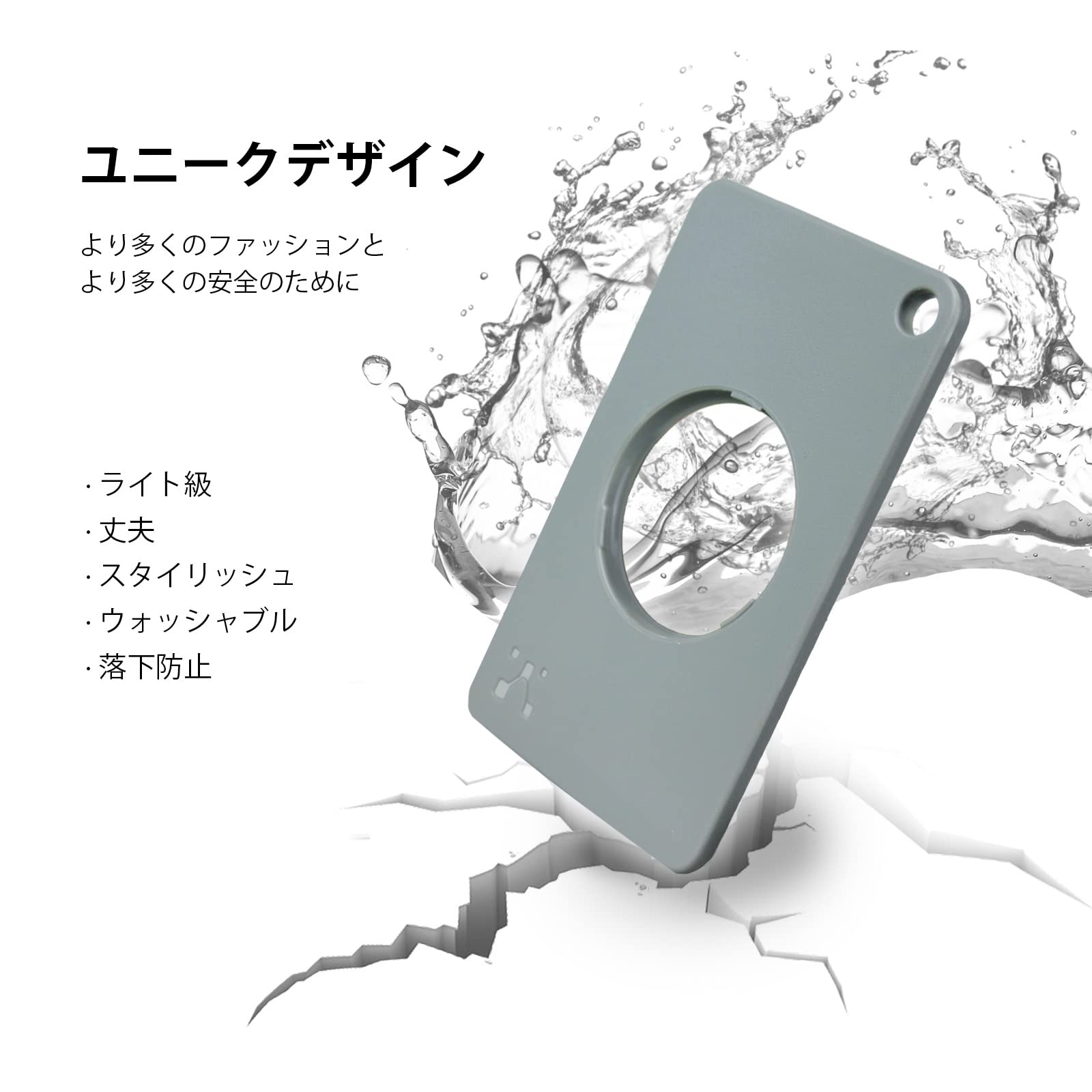 Air tag 2個セット　財布用ケース＋ケースキーチェーン付き Air tag 2個セット 財布用ケース＋ケースキーチェーン付き