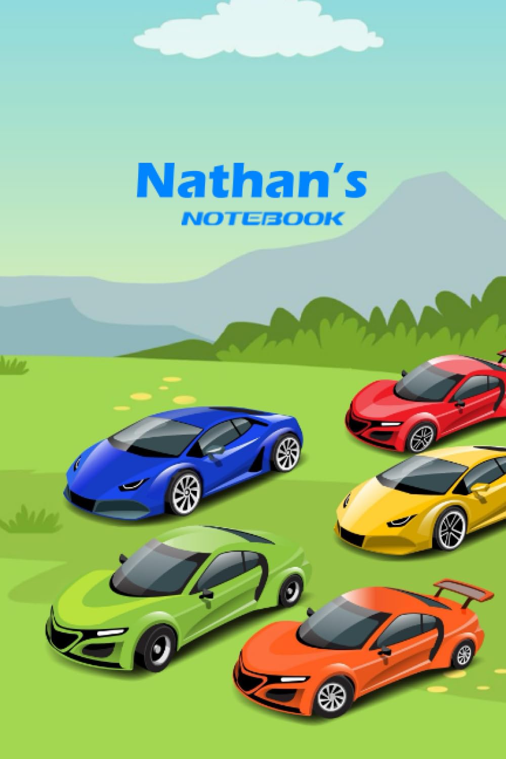 Nathan's Notebook: A personalised race car book