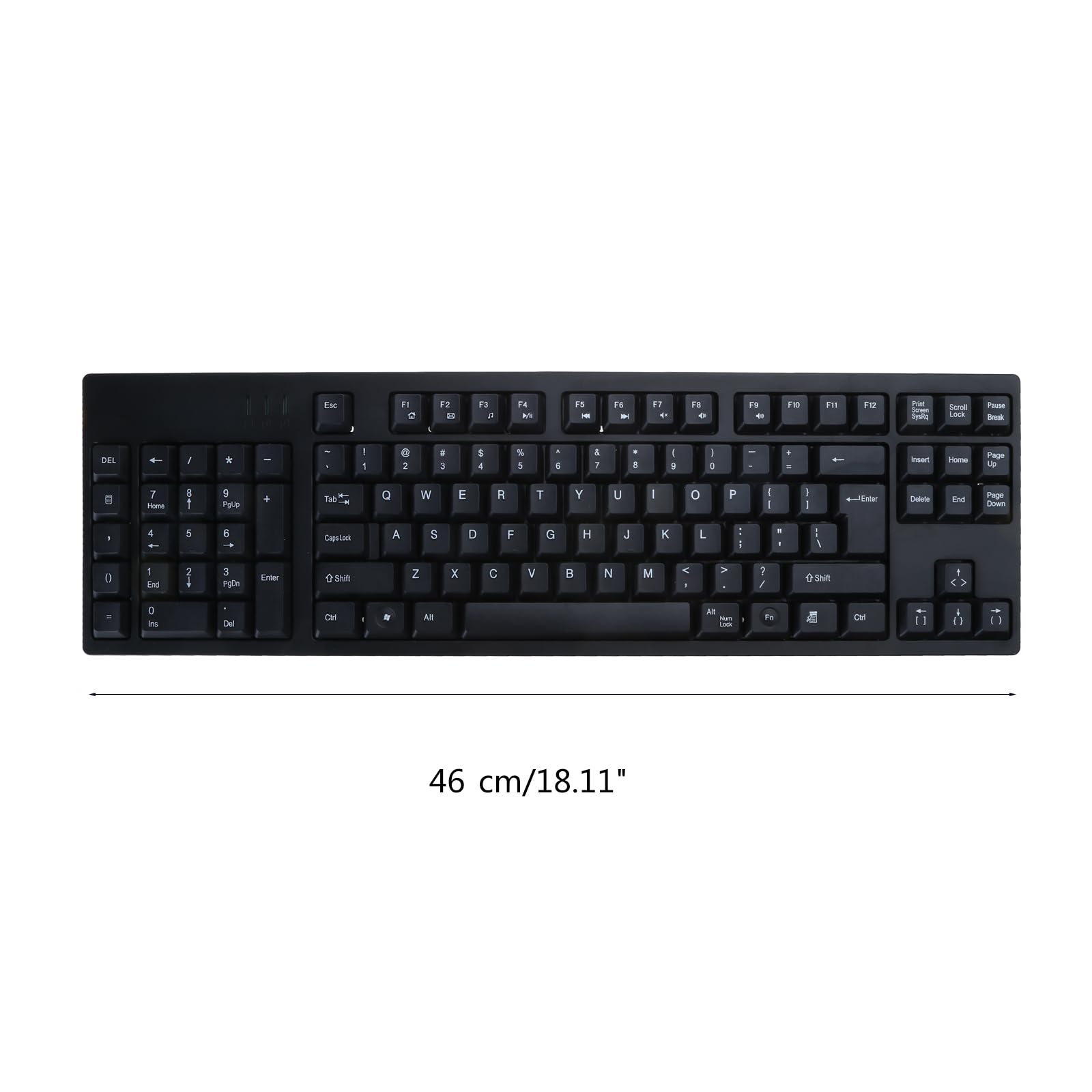 Teclado para zurdos para uso empresarial y de oficina, diseños ergonómicos, almohadilla numérica integrada, concentrador USB, cómodo funcionamiento Plug and Use Keyboard