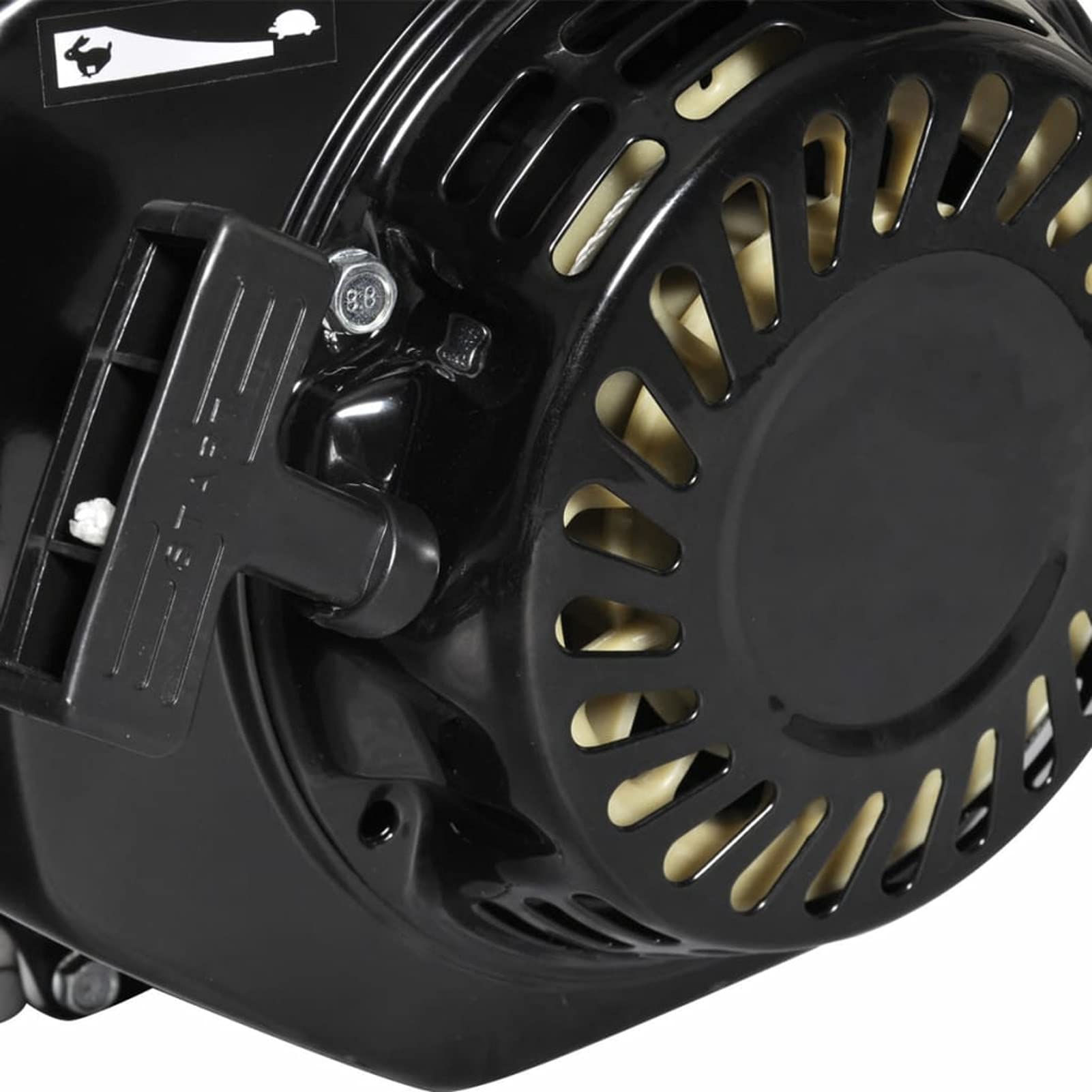 Moteur à Essence Cylindrée 196 CC Moteur à Essence 6,5 CH 4,8 KW Noir