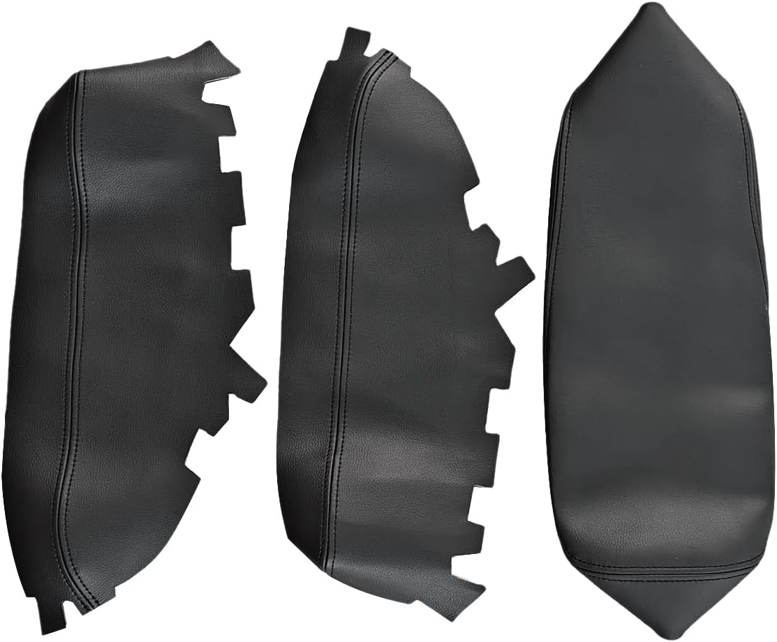 Console Lid Armrest and Door Panel Cover Trim | Fit for Toyota Avalon 2013-2018 Black