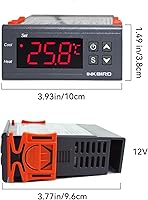 Vista 5 de Inkbird Termostato digital de doble fase de 12 voltios. controlador de temperatura. Fahrenheit.