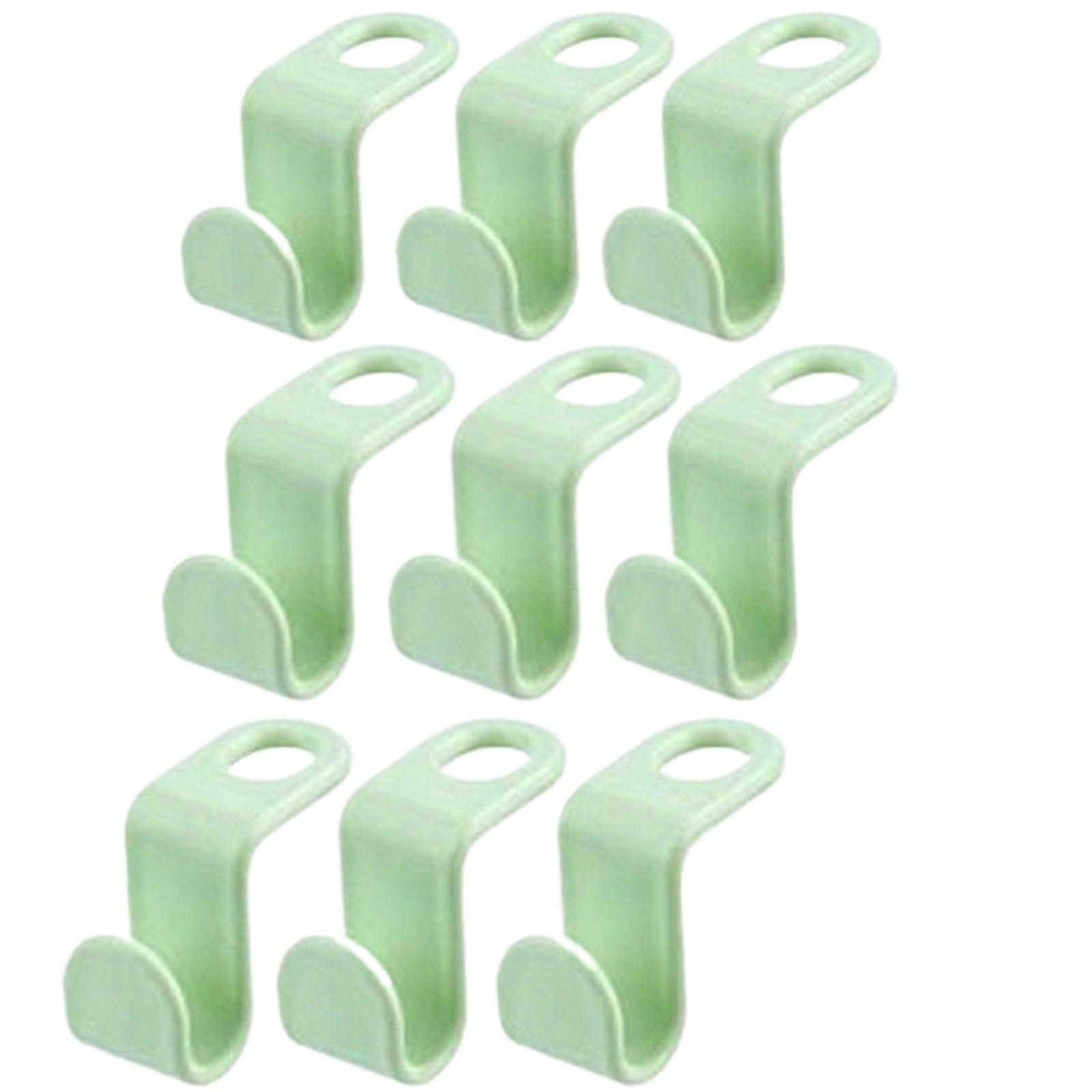 Clothes Hanger Connector Hooks 100pcs Cascading Hangers for Closet Organization and Space Saving Heavy Duty Clothes Hanger Connector Hooks for Wardrobe Storage(Green)