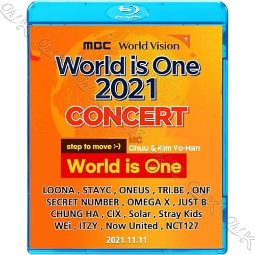 Blu-ray 2021 K-POP WORLD IS ONE 2021.11.11 - S-Kids ITZY NCT ONEUS ONF CIX LOONA STAYC WEI CHUNG HA  K-POP u[C