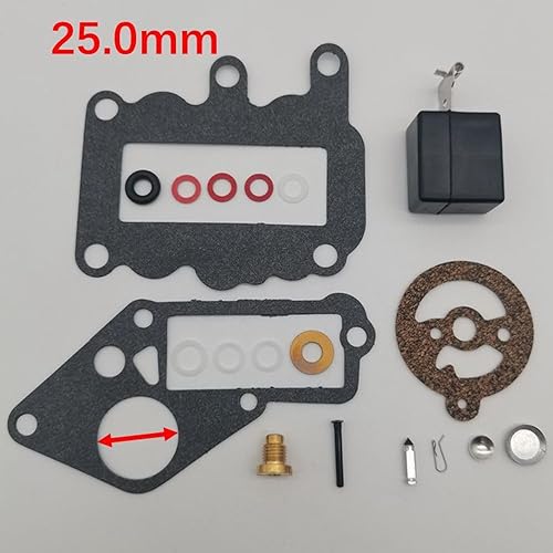Miniatura 4 de Carburador con kit de flotador para fueraborda Johnson Evinrude 9.5 BRP OMC 382048 1964 1965 1966 1967 1968 1969 1970 1971 1972 1973 1973 23-086
