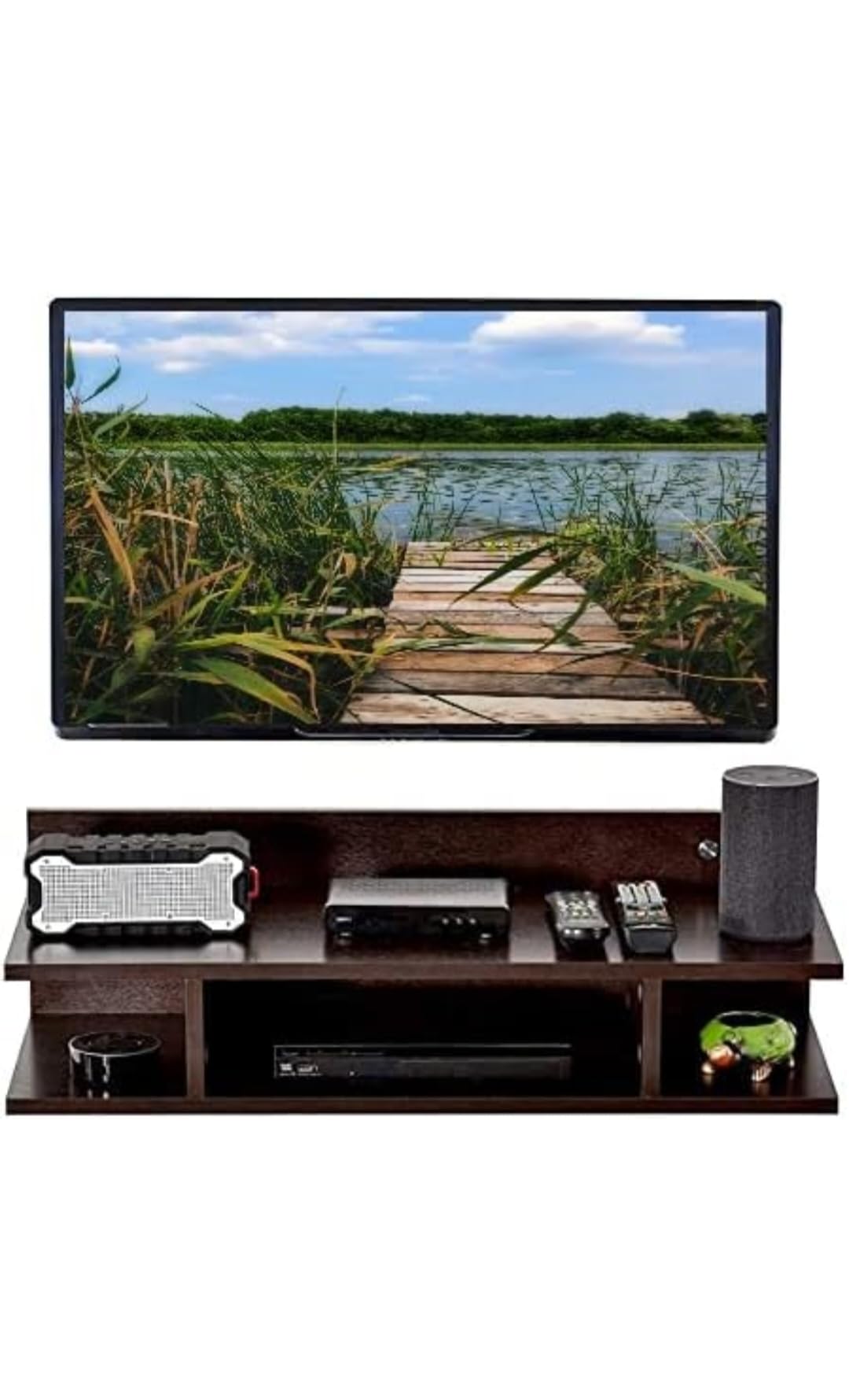 Super MART,Setup Box Stand for Home Wall Wooden/Setup Box Stand for Home Wall//Setup Box Stand for Home Wall Without Drill, (B0CQPJX9YS) Amazon Price History, Amazon Price Tracker