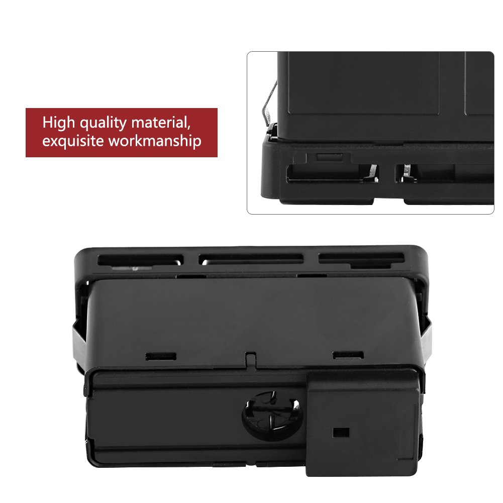 E46 Hazard Switch, Durable Unlock Button Door Lock, Interior Trim Switch for E46, 3 Series, E53, E85, 325, X5 (Compatible with 613183618920)