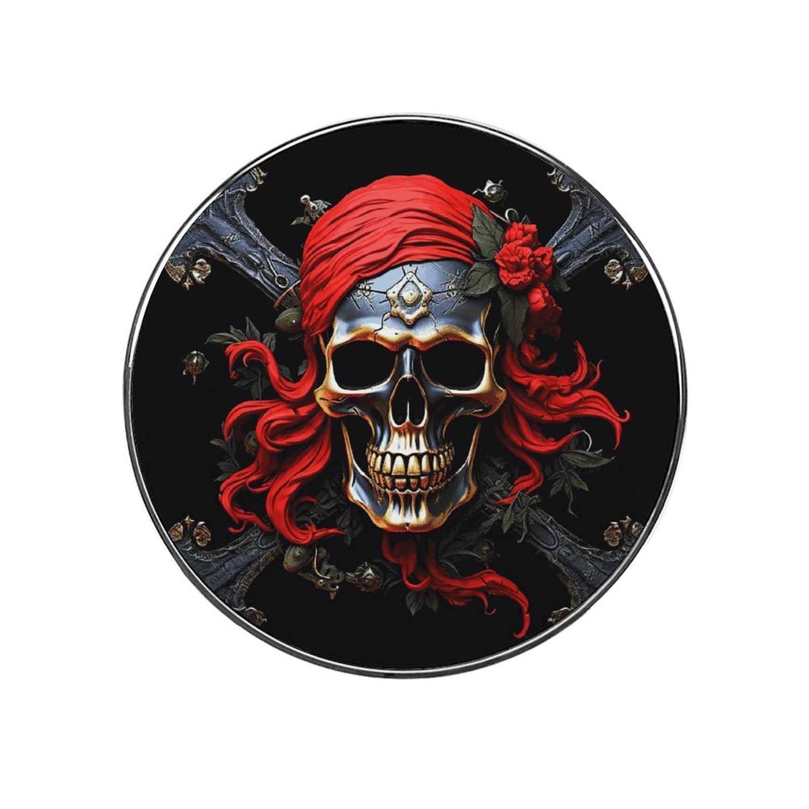 Pirate Skull Refrigerator Magnet Fridge Sticker Cute Funny Fridge Magnet Strong Magnetic Sticker Fun Decorative Magnet for Whiteboard Work Home Kitchen Office Locker Decor
