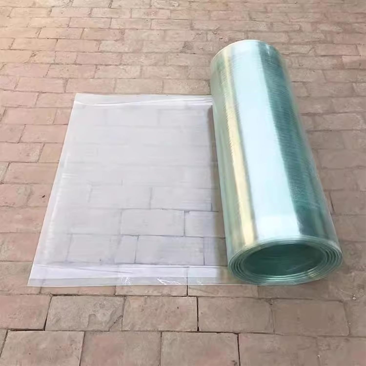 EMYJAY Roofing Sheet Polycarbonate Sheet, Clear Daylighting Panel Transparent Heat-Insulating Flame Retardant Greenhouses Cover for Cold Frame Cladding (Color : Clear, Size : 1mx10m)