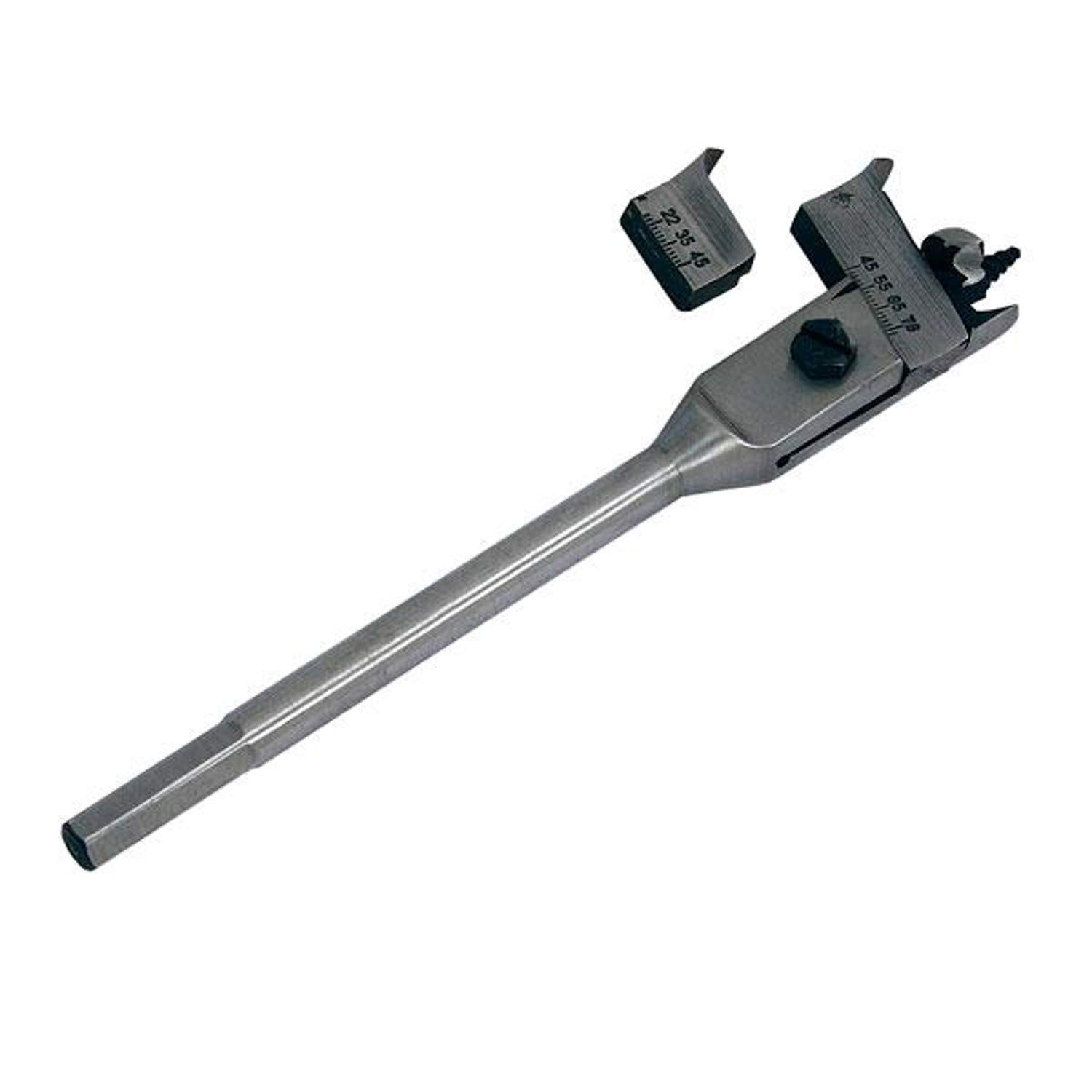 Expansive Boring Bit Set - Drills/bore Large Holes into Wood Plastic 22-76m