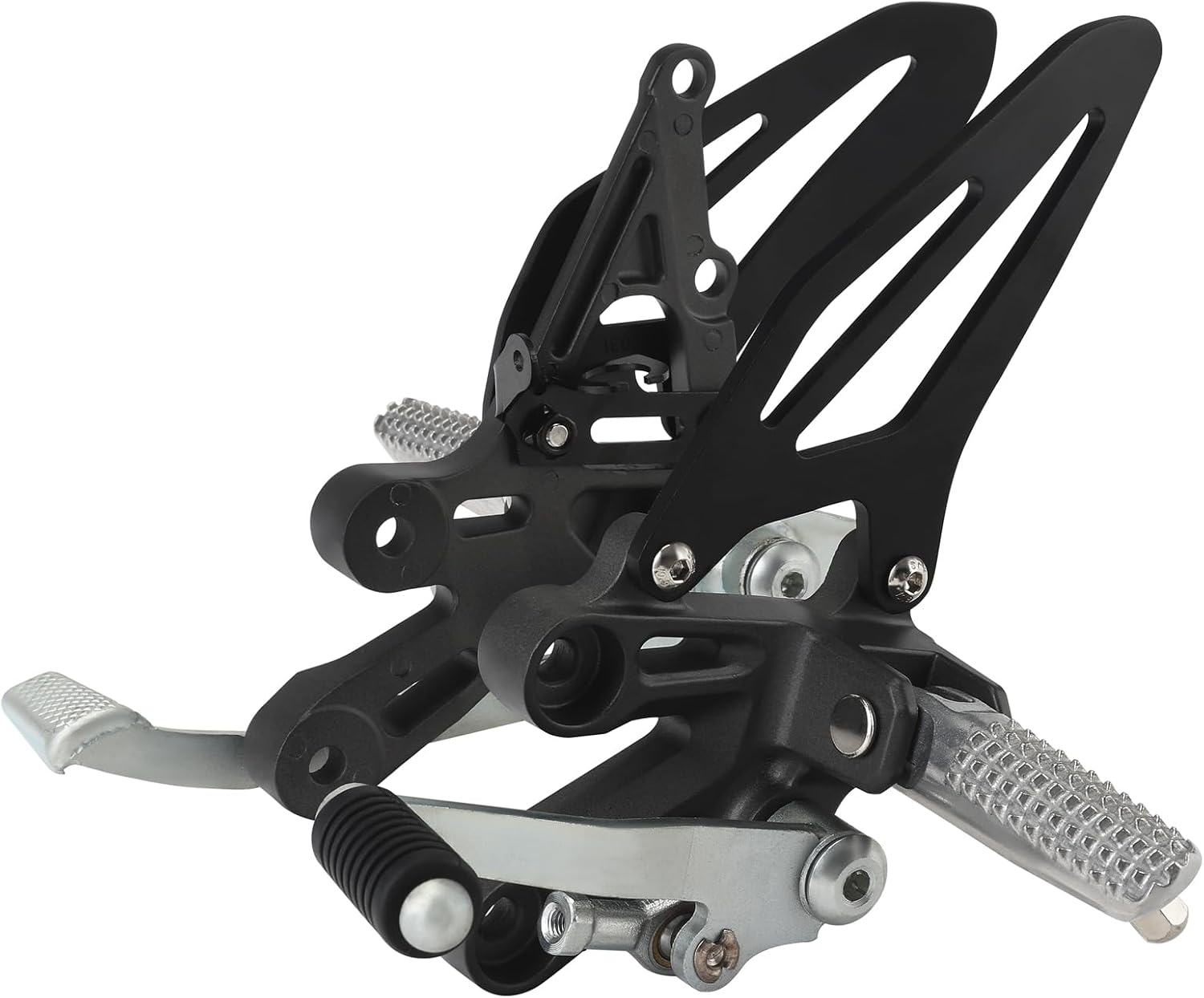 Green-L Motorcycle Rider Footpegs Driver Footrests with Mount Bracket Shifter Brake Lever Fit for Yamaha YZF-R7 2022-2025 YZFR7