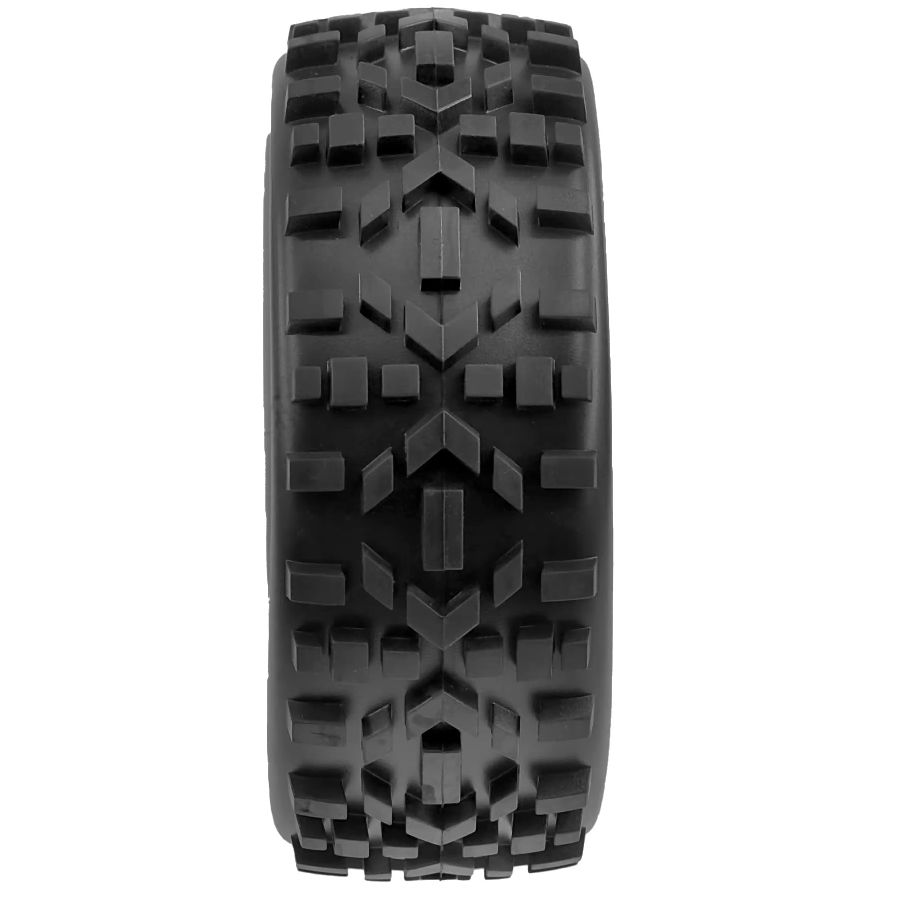 RC Pneus Jante Compatible avec HSP pour HPI pour Kyosho pour Redcat pour Traxxas Voiture RC Tout-Terrain À L'échelle 1:8 pour Buggy : 4 Pneus, Jantes Hexagonales De 17 Mm