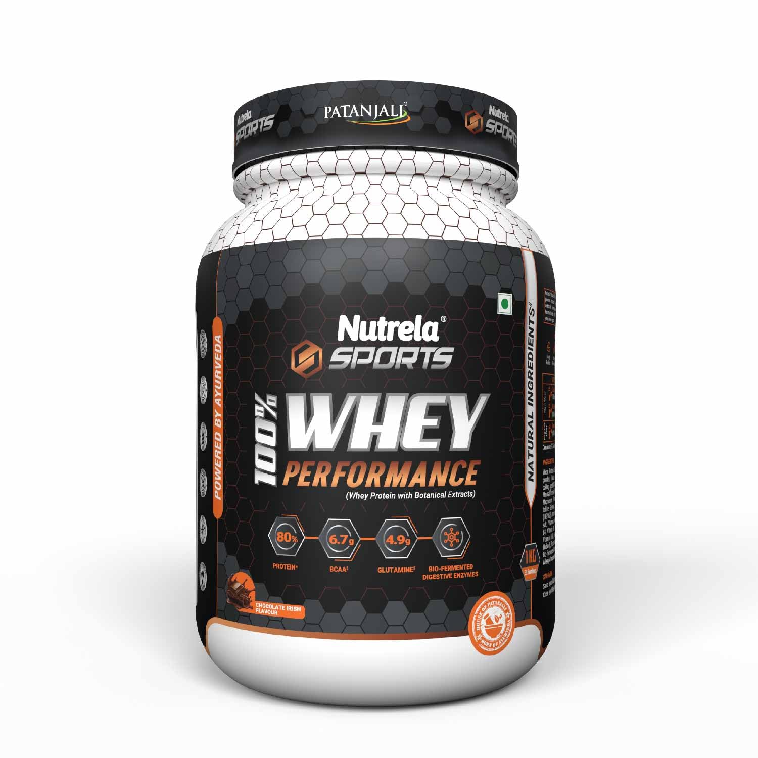 NUTRELA Sports Patanjali Premium 100% Whey Concentrate with Isolate Protein Powder | 80% Protein, 6.7g BCAA, 4.9g Glutamine| 2kg – Irish Chocolate Flavour (B0C7R4KT62) Amazon Price History, Amazon Price Tracker