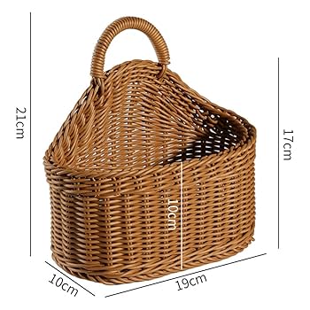 hanging basket 壁掛け バスケット ラタン 籐 hanging basket 壁掛け バスケット ラタン 籐 Amazon.co.jp