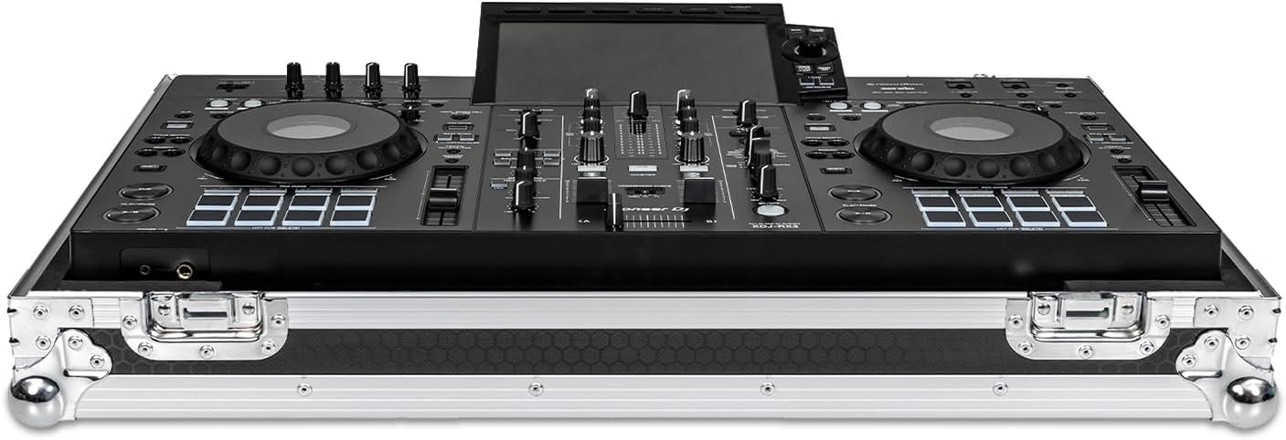 Headliner Low Profile Flight Case with Wheels, Compatible with Pioneer DJ XDJ-RX3, Black (HL10006)