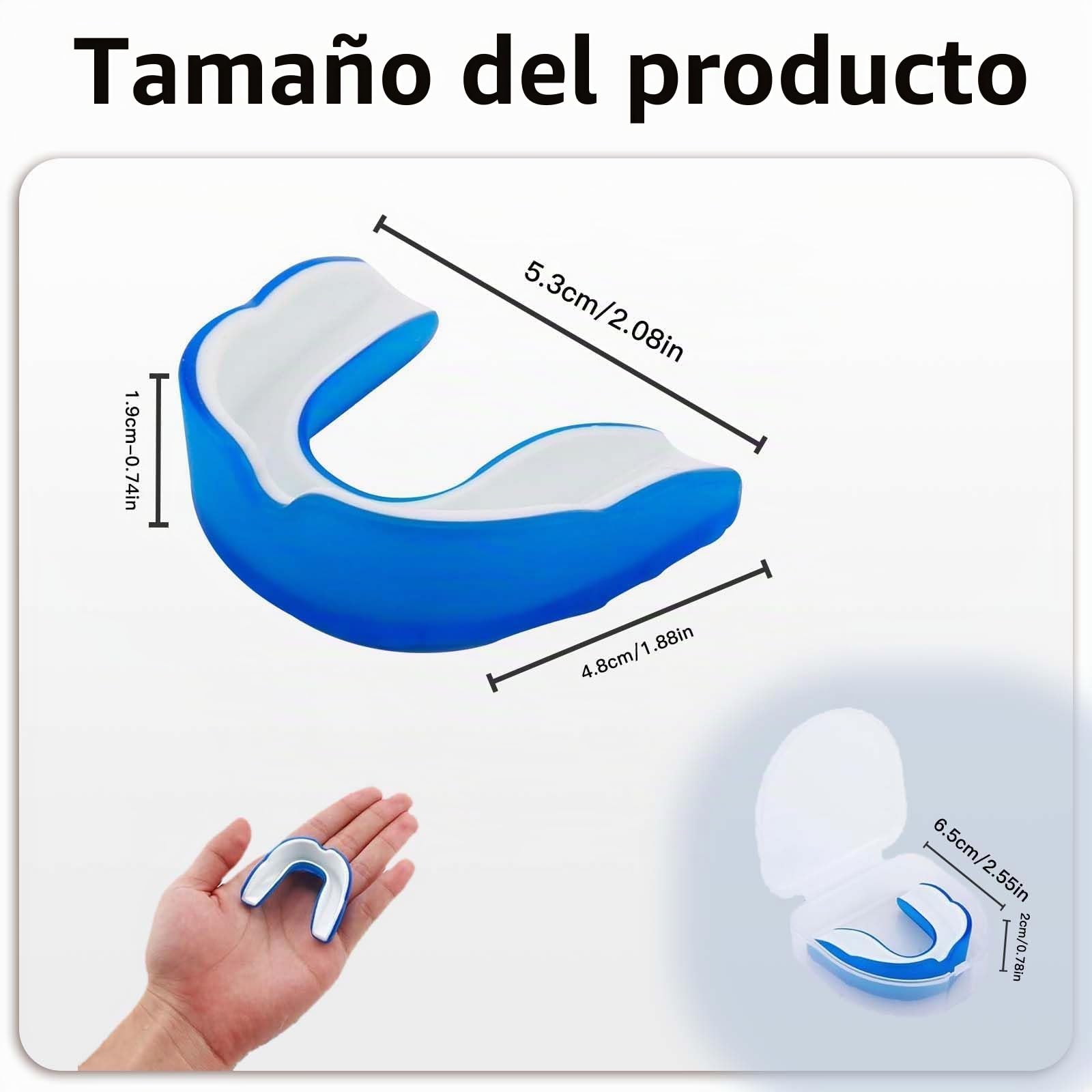 Protector bucal para niños de 5 a 8 años (1 unidades) - Ideal para Boxeo, Artes Marciales, Hockey, Fútbol, Muay Thai y Hockey sobre Hielo, Fabricado en Material EVA,Duradero y Confort