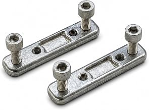 Teletoldo - Metal Awning Strips, Kit of 2 Inner Plates with 4 Screws, Professional Replacement for Attaching Awning Arms to Load Bar