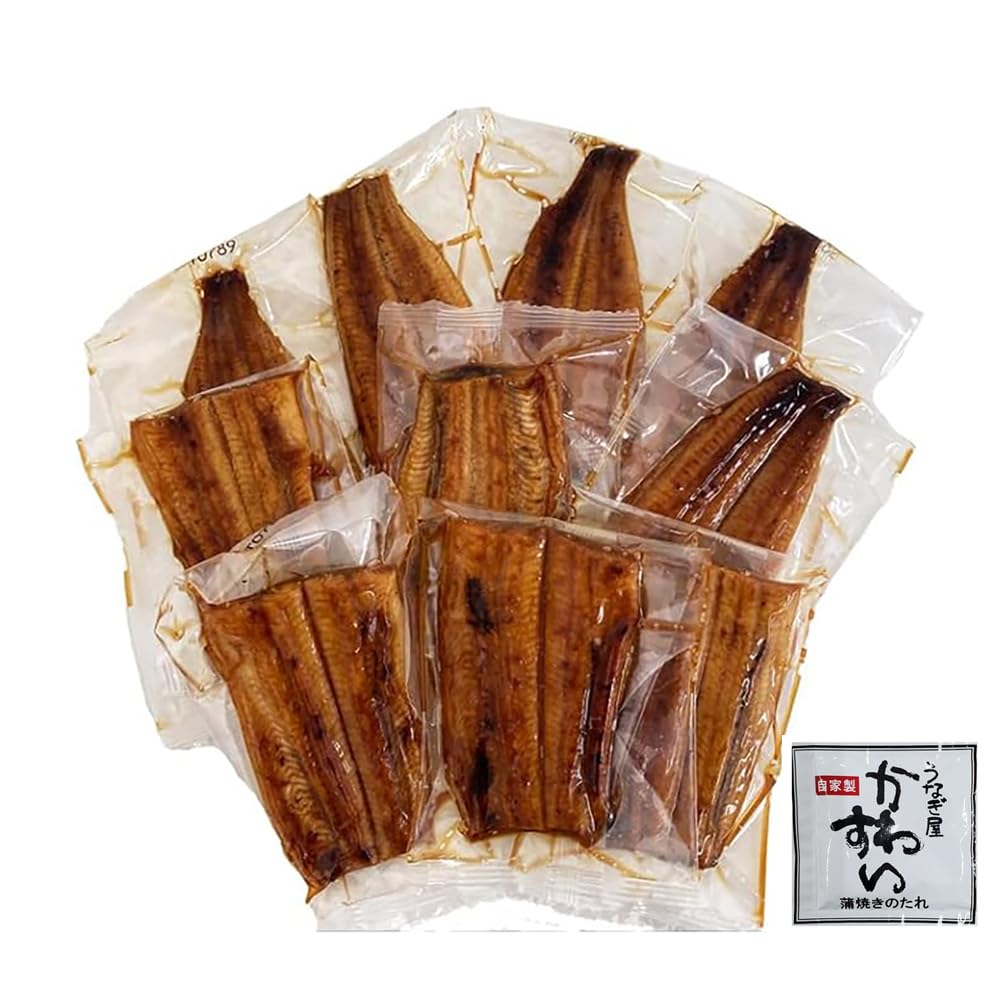 うなぎ屋かわすい 国産うなぎ 蒲焼き 大盛り カット500ｇ 小袋 タレ付き 山…