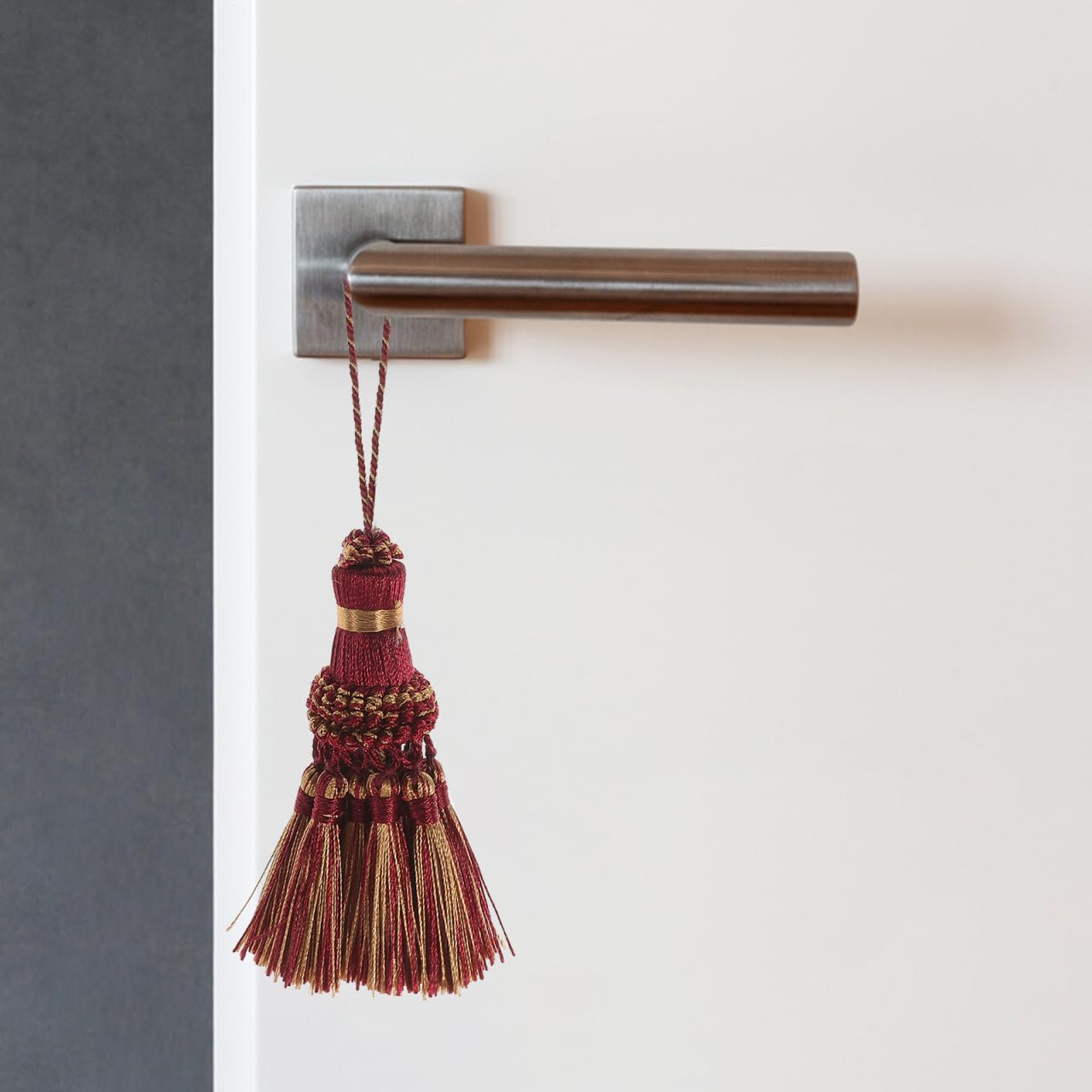 jojofuny 2 Piezas Borlas Decorativas Rojas para Cortinas 20cm Colgantes De Borla para Manualidades Y DecoracióN del Hogar Accesorios para Puertas Y Muebles