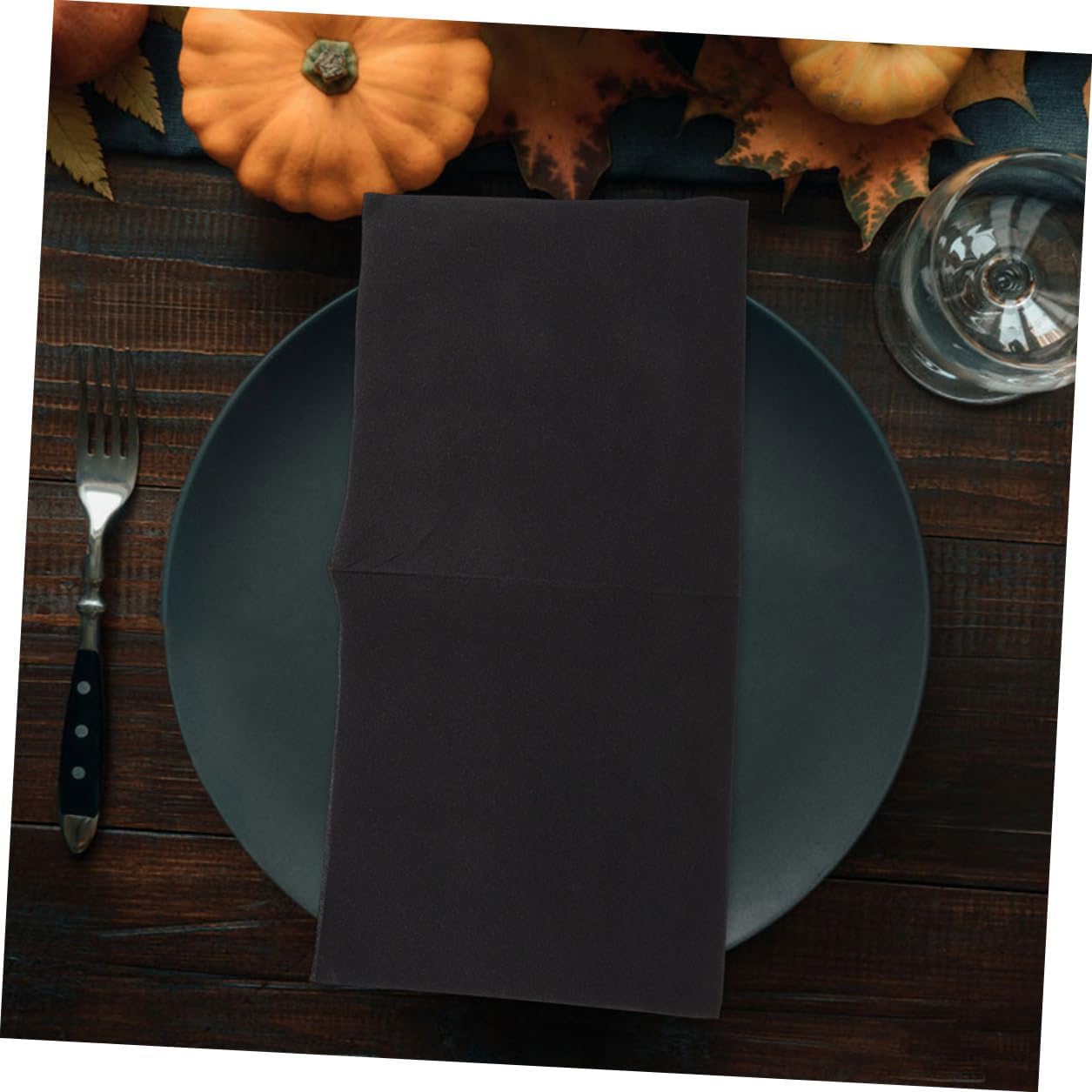 Black Disposable Napkins 50pcs X2 Thick Hotel Wedding Party Banquet Paper Napkins for Home Table Decor and Event Use