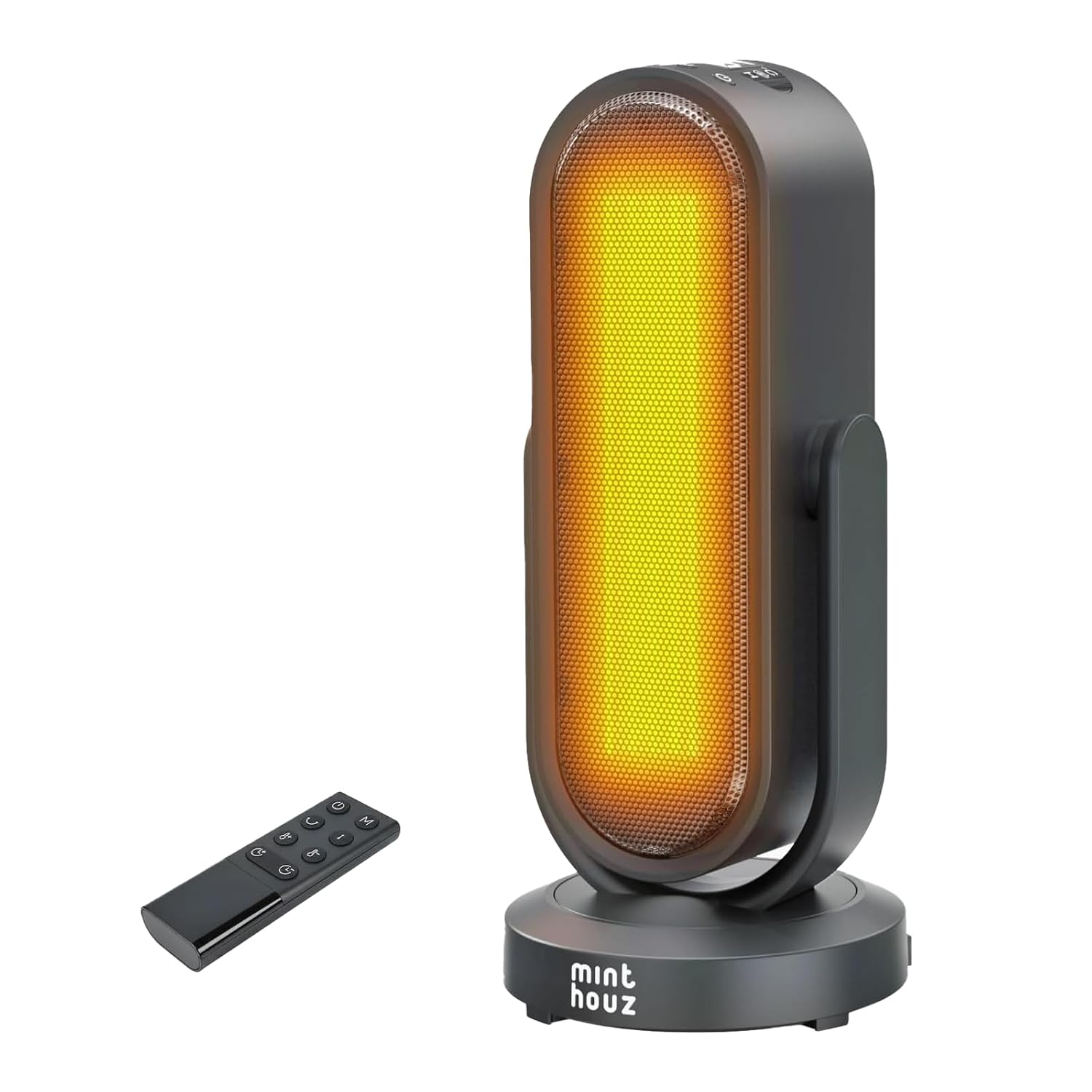 Space Heater 1500W Portable PTC Ceramic Indoor Heater with Thermostat Remote 3D Oscillation Low noise ECO Mode Fast