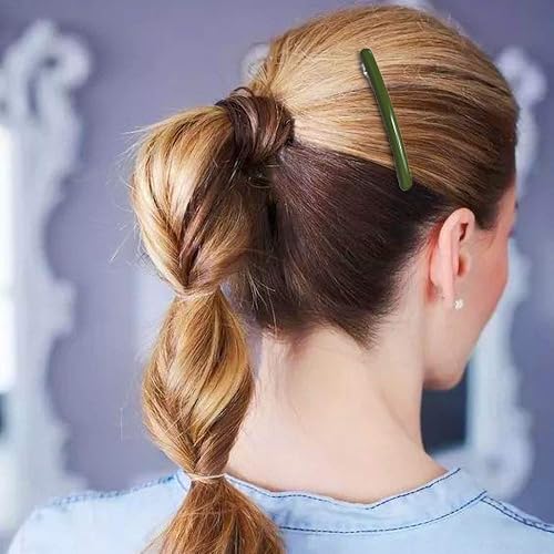 Miniatura 3 de Pinzas para el cabello delgadas para mujer, pinzas para el cabello francesas acrílicas largas, simples, elegantes, clásicas, horquillas de acero