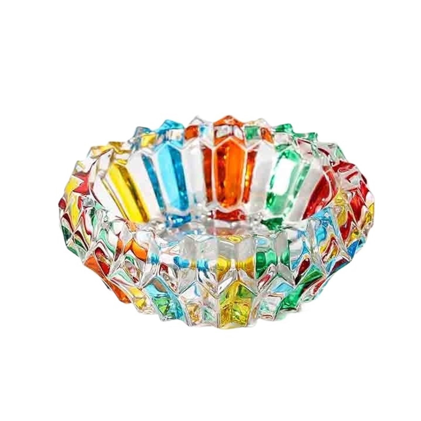 Cigarettes Ashtrays Crystal Ashtray with Lid for Office Hotel Coffee Decoration