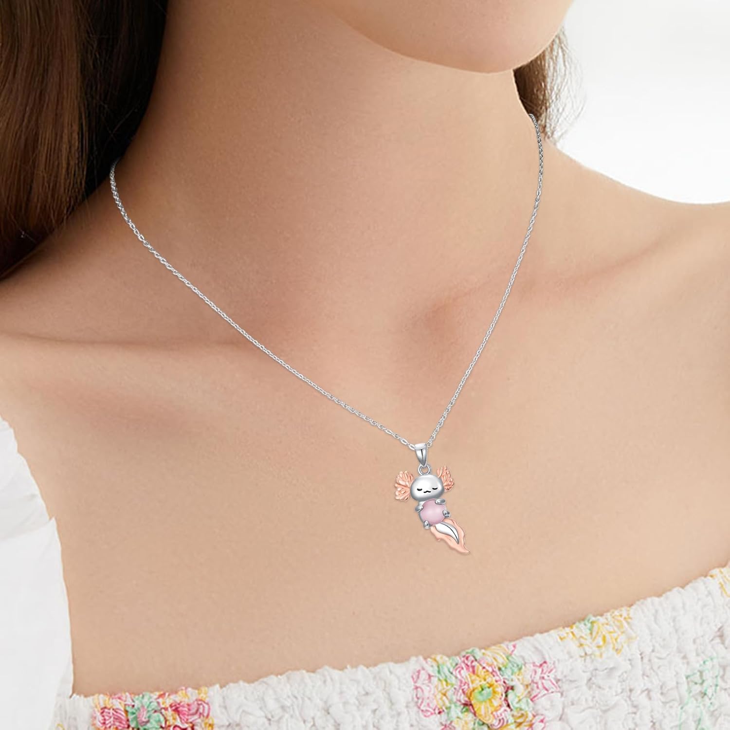 Animal Necklace for Women 925 Sterling Silver Yorkie Dog/French Bulldog/Highland Cow Pendant Animal Jewelry Gifts for Christmas Birthday Anniversary - Image 6