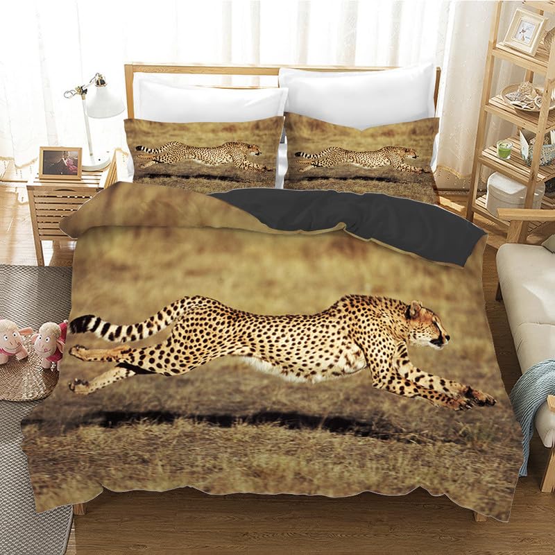 Housse de couette 140x200 microfibre 110g/m² thermorégulatrice impression 3D