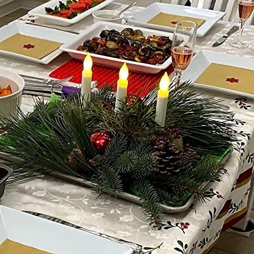 Homemory HMGLHST12ZS 12Pcs Flameless Led Taper Candles Lights thumb #6