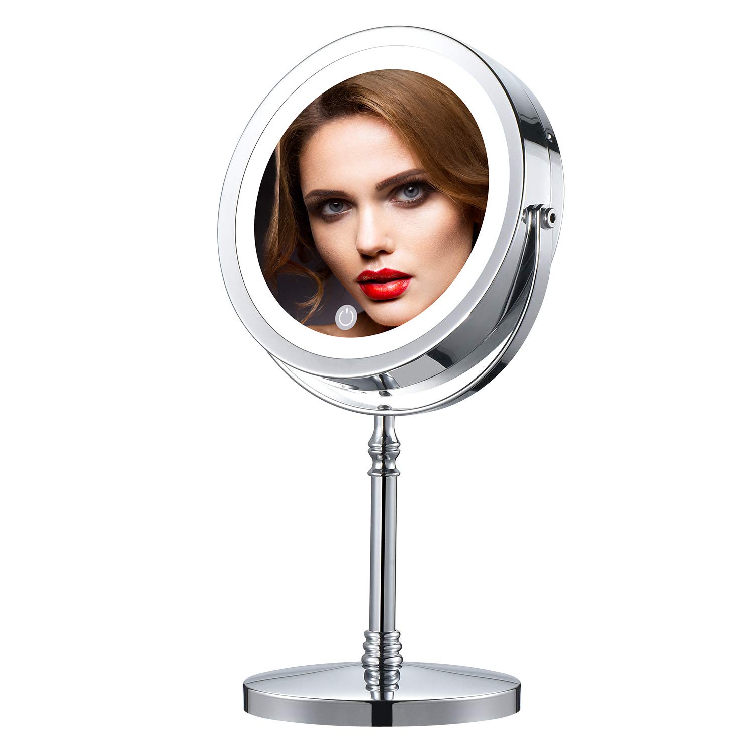 Buy IBRIGHTSO Professional Lighted Makeup Mirror 7 Inches 2Sided 1X/7X