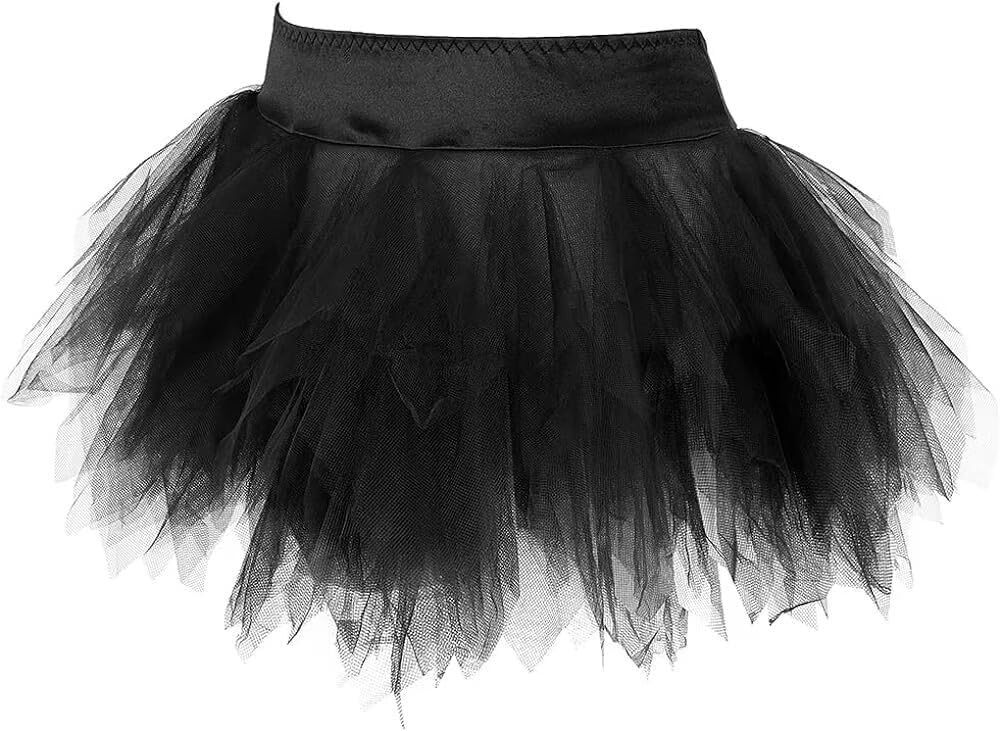 Mini Skirts for Women Tulle Tutu Petticoat Plus Size Steampunk Costume Pirate Medieval Renaissance Outfits