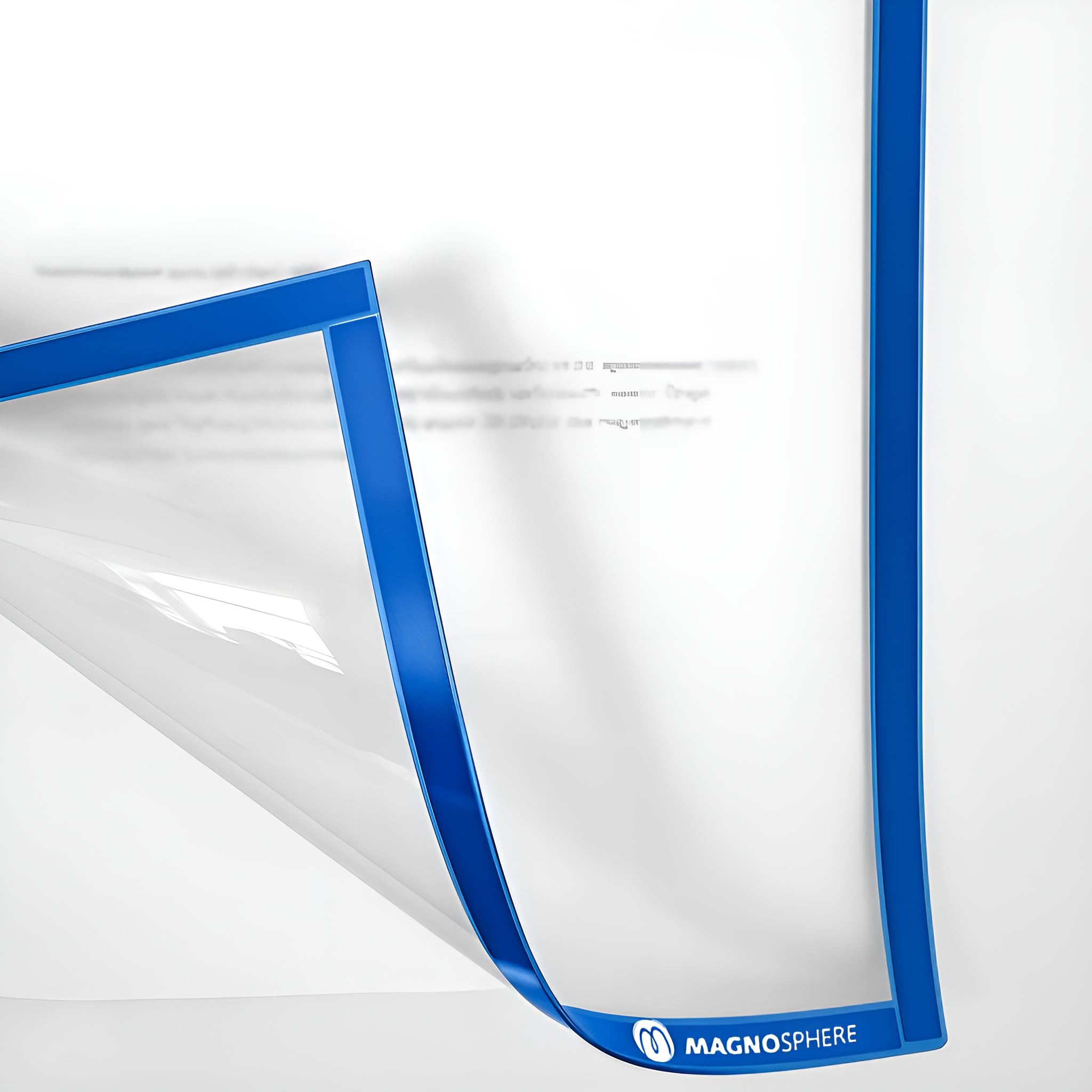 5 x Magnettasche A4 Sichttasche Einstecktasche Infotasche Blatthalter magnetisch Inforahmen Angebotsschilder Arbeitsschutzvorschriften Aushänge Brandschutzinfos (blau)