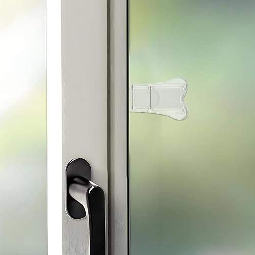 Miniatura 5 de 4pcs Child Safety Window Locks - Transparent Sliding Door Baby Proof Latch Window Guards For Children - Self-Adhesive Lock Limiters For Home Toddler