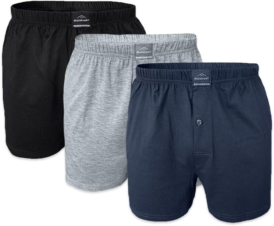Erkek 3 Lü Geniş Kalıp%100 Pamuk Büyük Beden Boxer 3M024