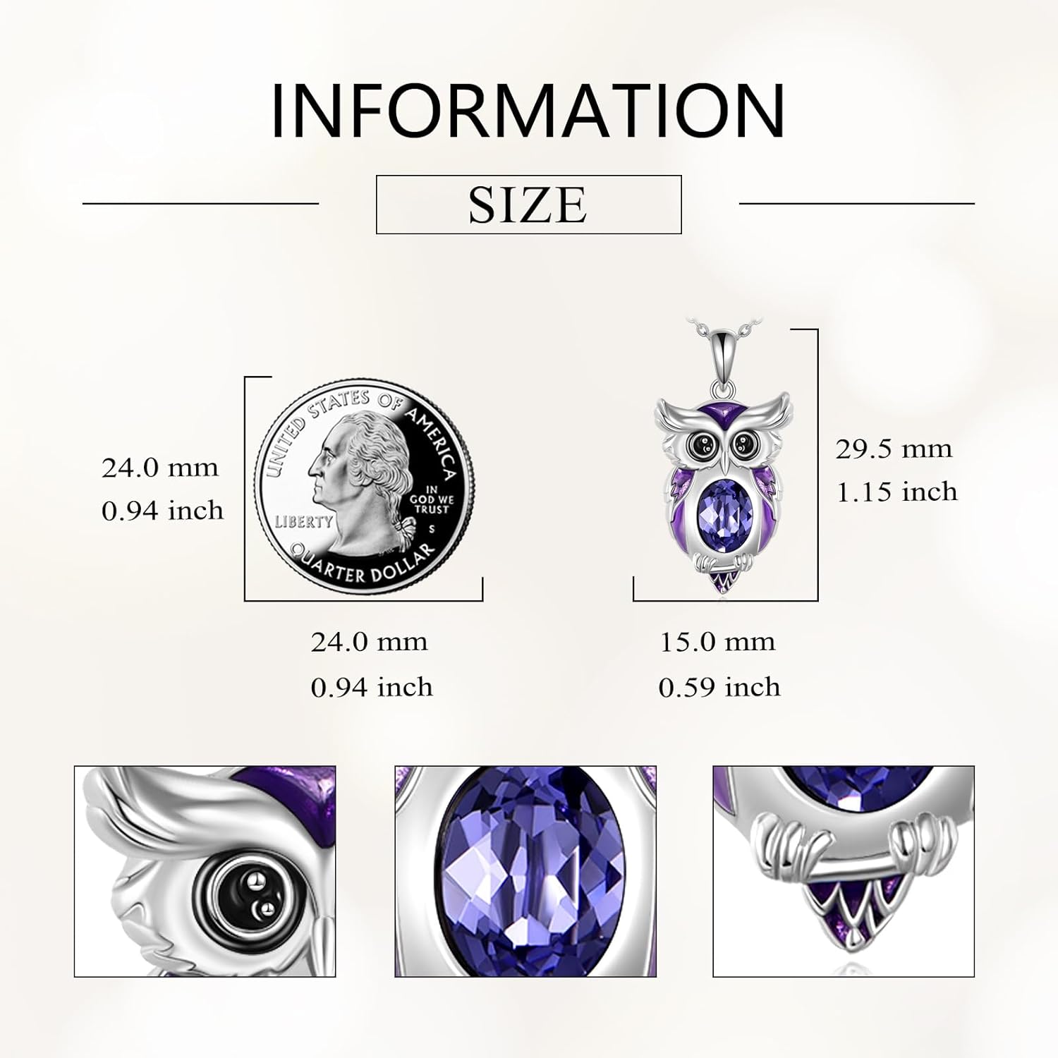 Bird Necklace 925 Sterling Silver Bird Pendant Jewelry Birthday Gifts for Women Men - Image 2