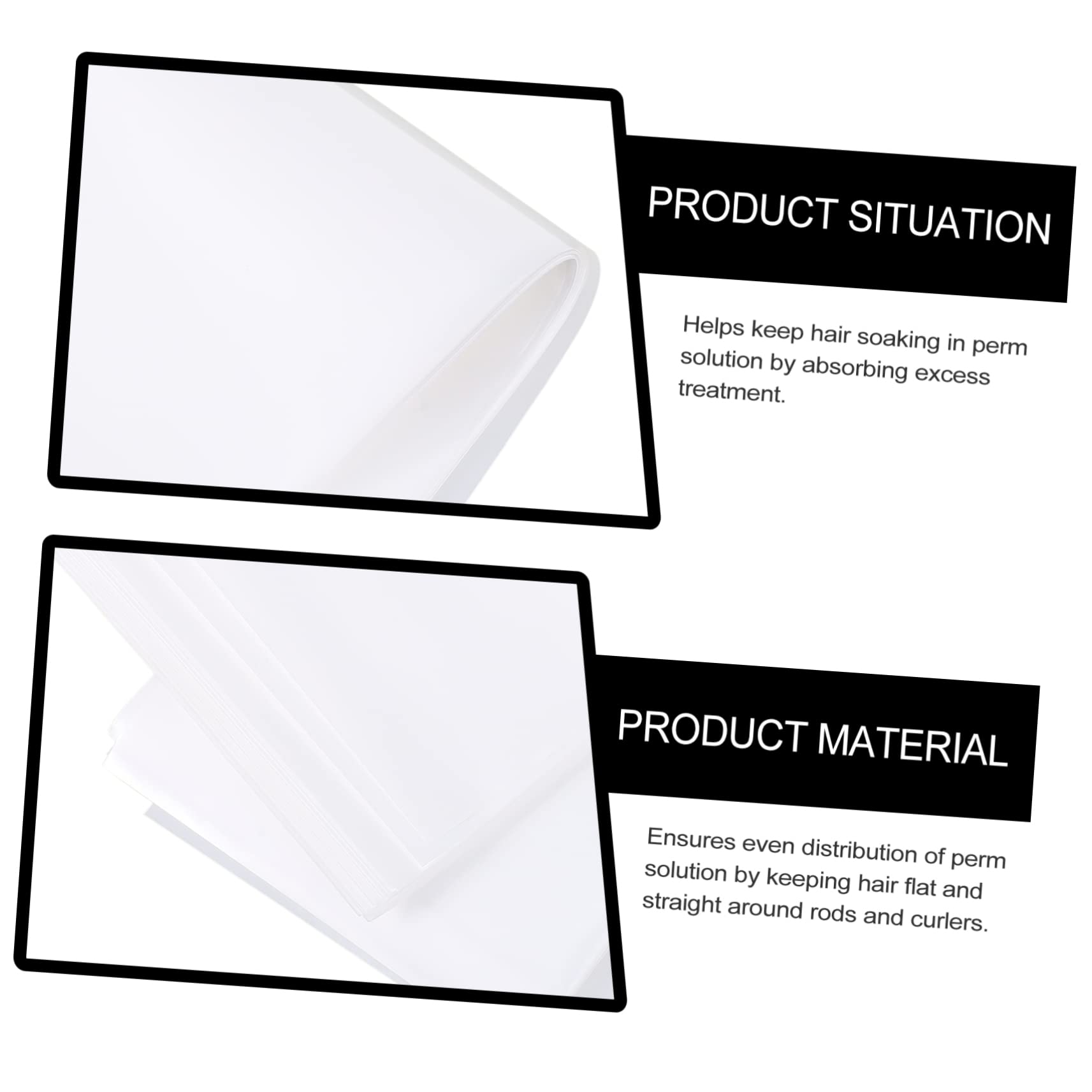 FOMIYES 3sets Hair Coloring Wraps Foam Hair Tint Papers Sheets Professional Salon Tool 100sheets*3