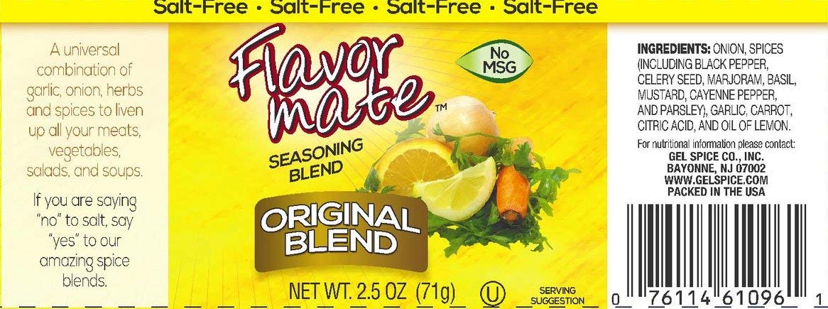 Flavor Mate No Salt Seasoning Blend - Variety Pack - Original ,Garlic and Herb ,Southwest Chipotle,Lemon & Pepper , Table Blend - 2.5 oz-Kosher : Grocery & Gourmet Food