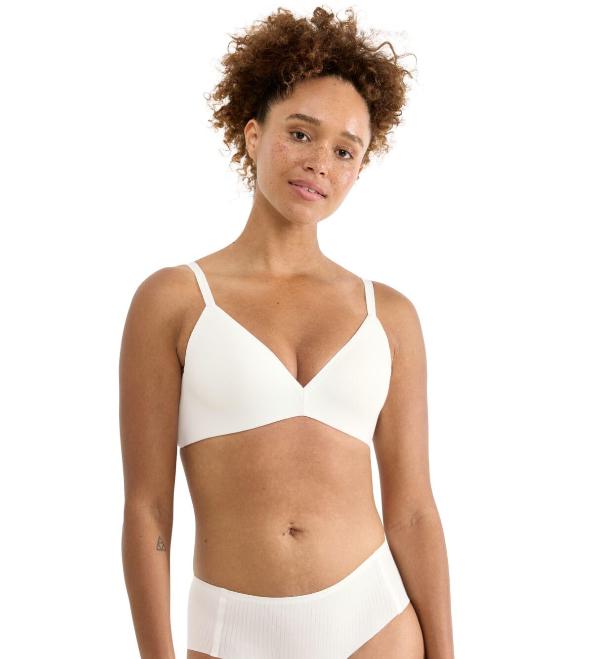 Sloggi Women's Silk White Zero Feel Pure The Up Push Bra, Xl