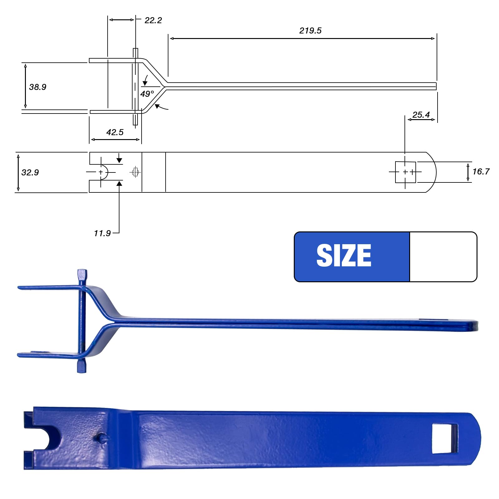 Electric Fence Tensioner - Wire Strainer Handle -2 Electric Fence Tensioner - Wire Strainer Handle -2
