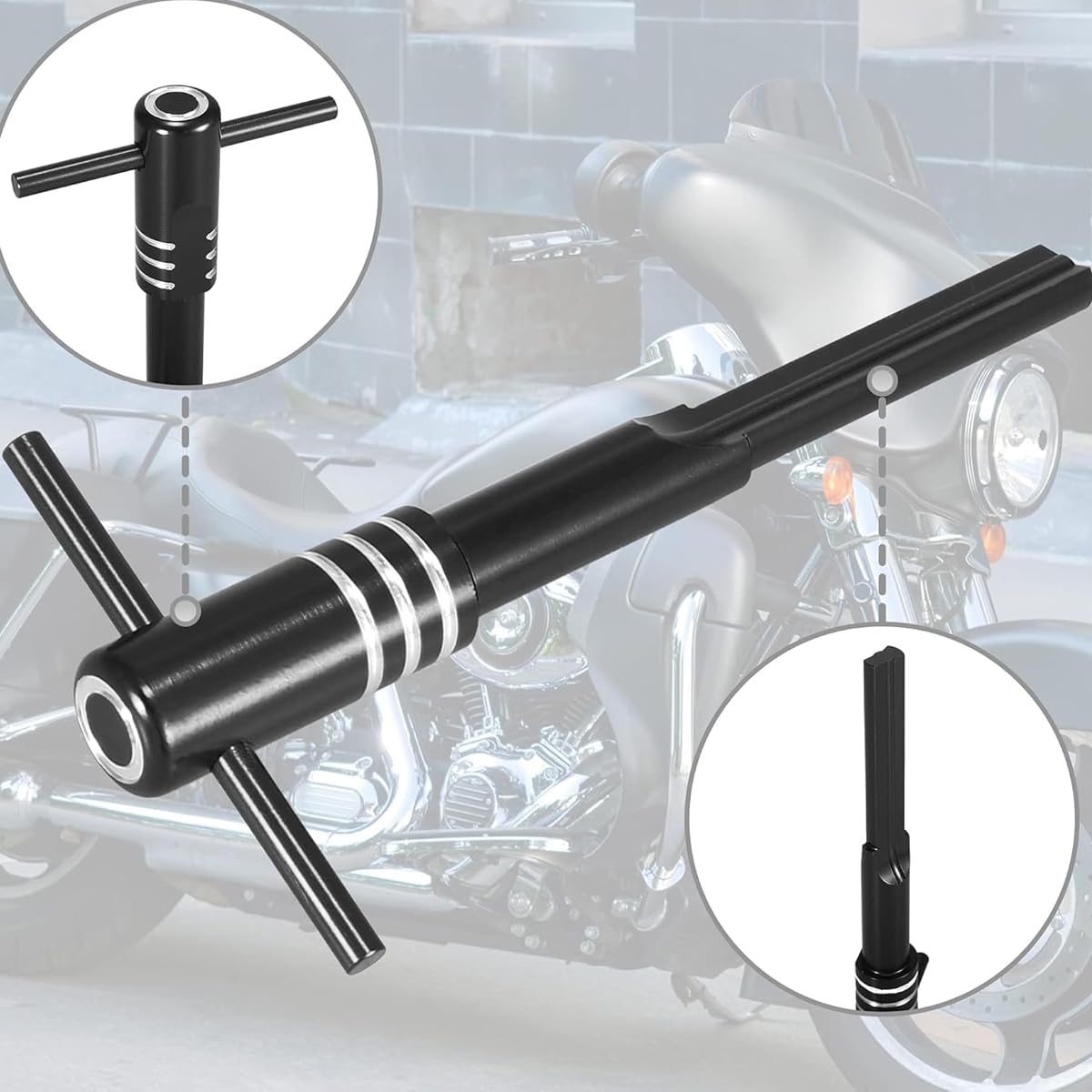 Strumento Di Allineamento Per Motocicletta 944 Per Alloggiamento Interruttore Di Accensione Per Modelli Harley FLH/T Touring 2014-2021 (nero)