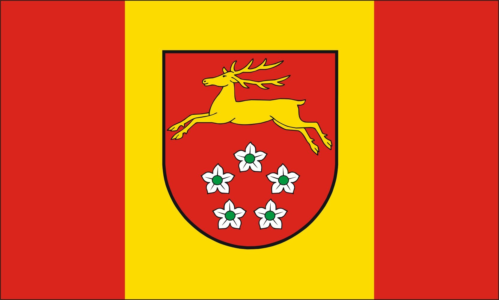 Drapeau de Buchberg grand format horizontal drapeau paysage Allemagne pour mât