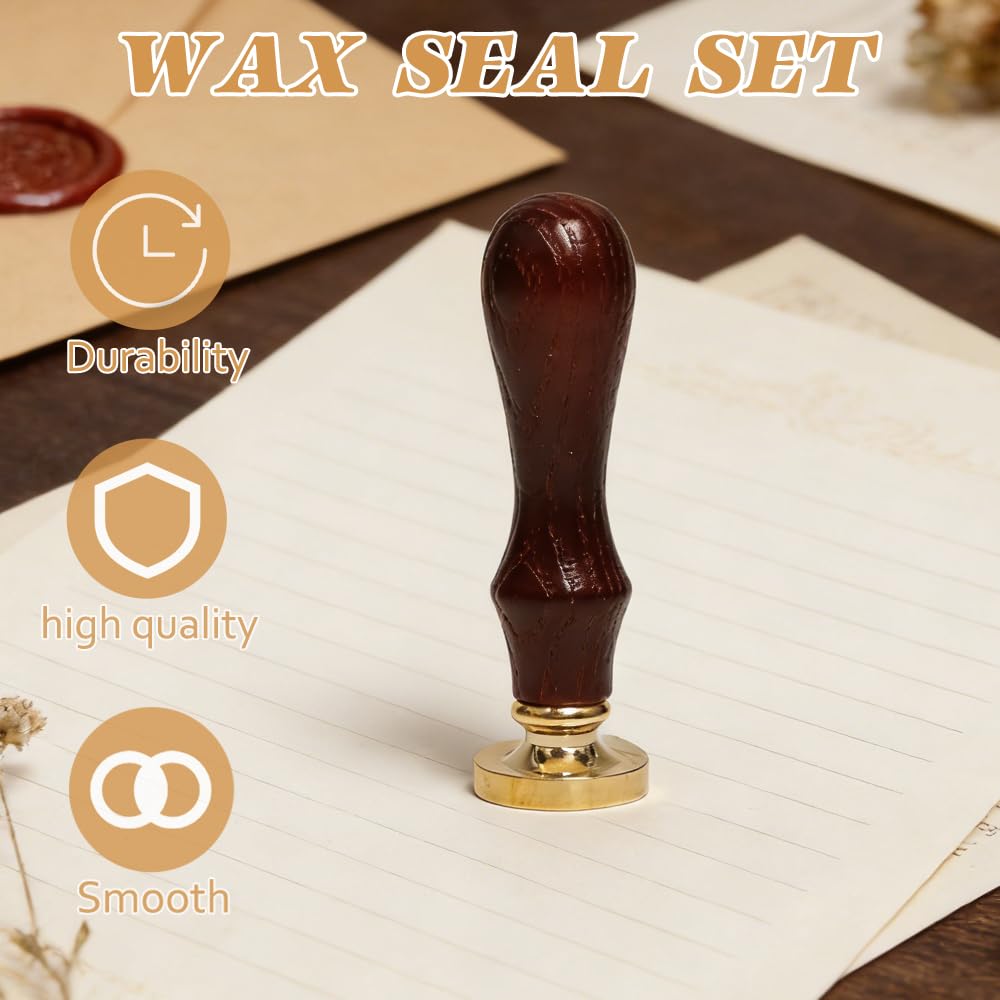 6 Pezzi Kit Timbri Sigillo per Ceralacca Timbri per Ceralacca Lettere/Cuore Timbro per Ceralacca Personalizzato Timbro per Ceralacca Matrimonio Timbro per Sigillo di Cera per Buste e Inviti