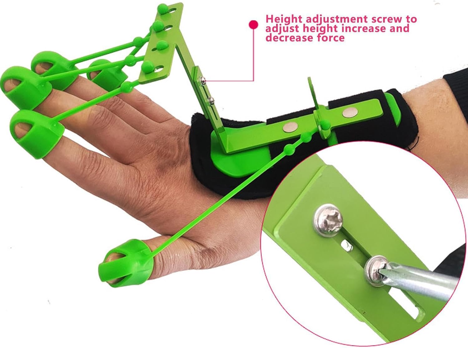 Forearm Strengthener, Finger Grip Strengthener, Silicone Hand Exercises For Strength Extender Training Rehabilitation Strength 5 Fingers Exercise