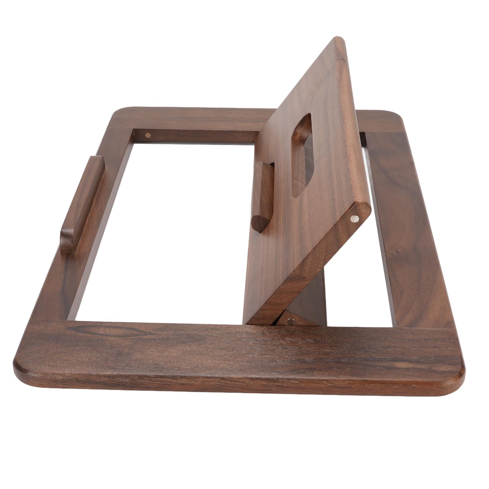 Supporto per Tablet, Supporto da Tavolo Pieghevole in Legno di Noce con Due Angoli di Visualizzazione per Tablet, da Tavolo per Disegnare, Guardare, Giocare, Leggere, Digitare in Casa,