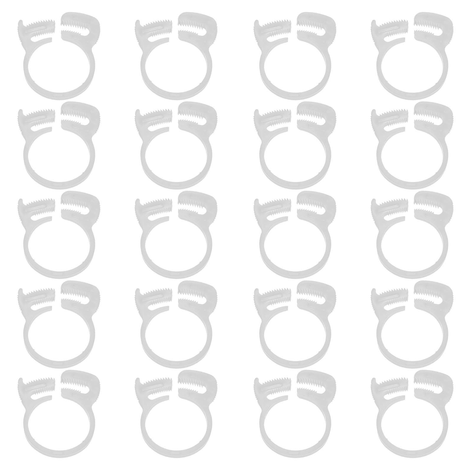 M METERXITY 20-Pack Double Gripping Nylon Hose Clamps