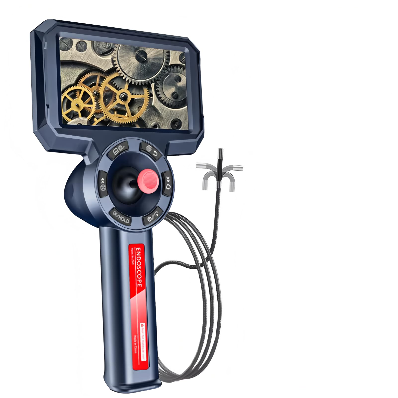 720°-Lenkendes Endoskopkamera 3,9/6,0mm 4 Wege 5 Zoll 1080P HD Bildschirm für Auto Abwasser Inspektion mit 32G Speicherkarte(3,9mm-L2)