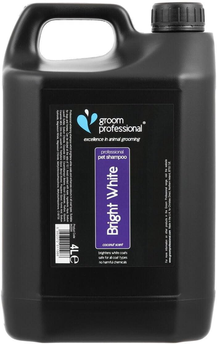 Groom Professional Bright White Shampoo 4 Litre