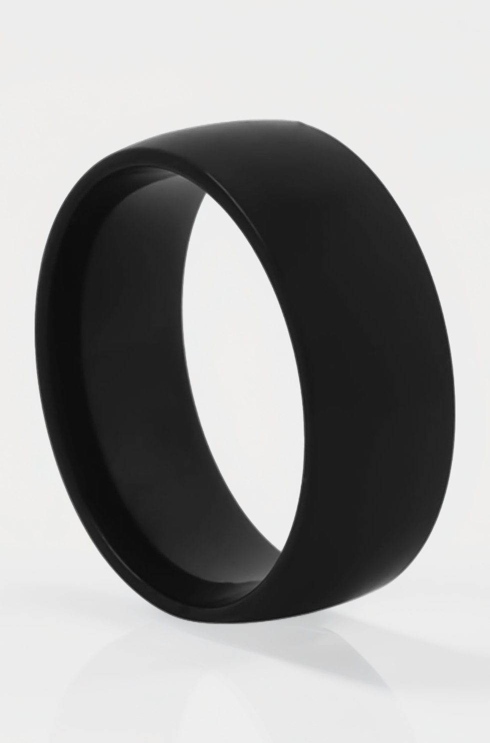 Western Style Titanuium Black Band Ring for Men and Women